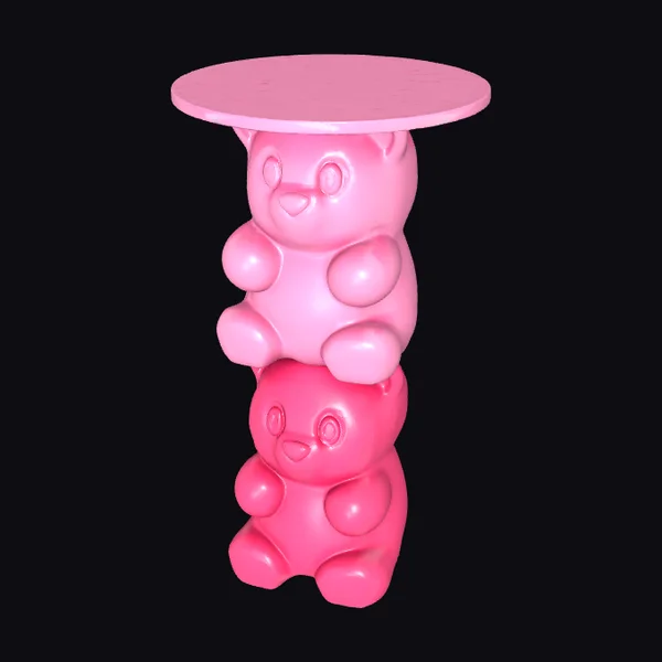 Pink Gummy Bear Table