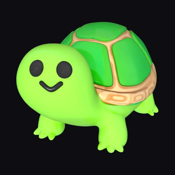 Green Smiling Turtle