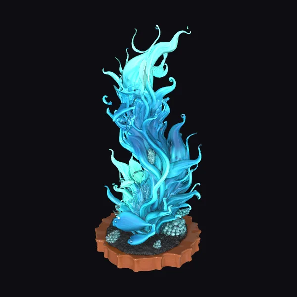 Abstract Oceanic Spire Sculpture