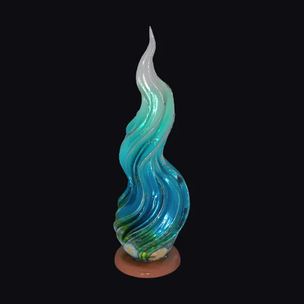 Abstract Oceanic Spire Sculpture