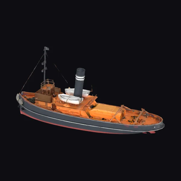 Miniature Tugboat Model