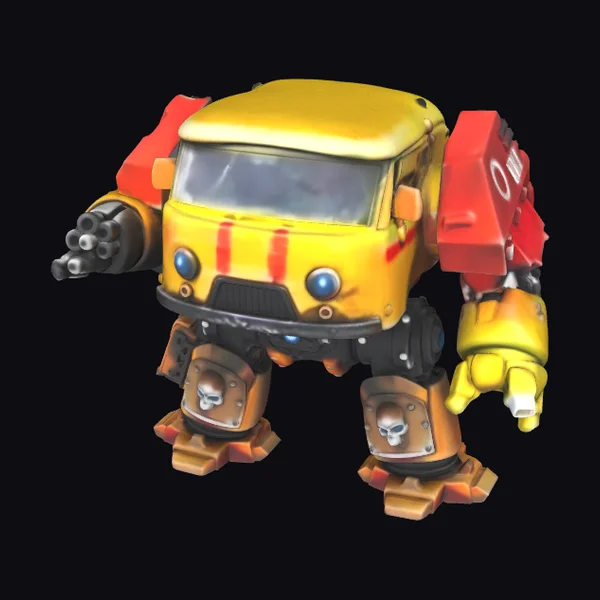 Yellow Battle Robot