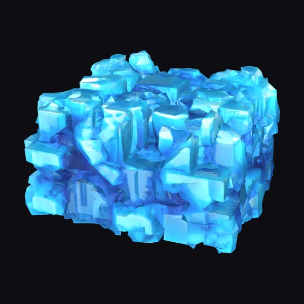 Ice Crystal Block Formation