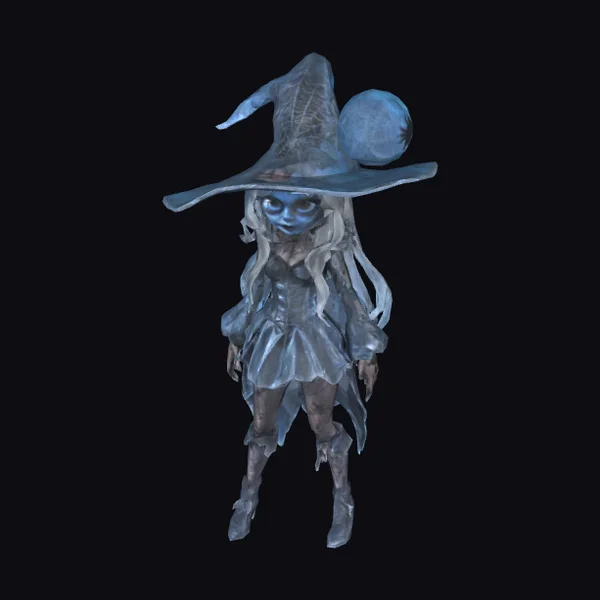 Gothic Witch in Blue