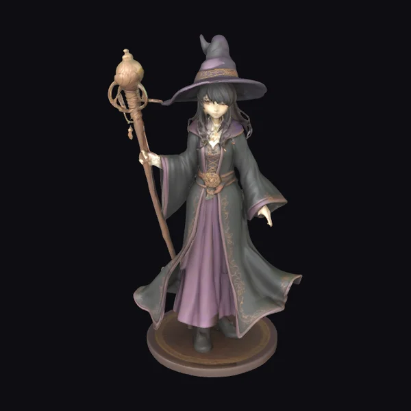 Anime Style Magic Caster