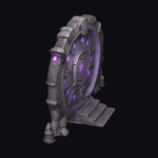 Ancient Glowing Purple Portal