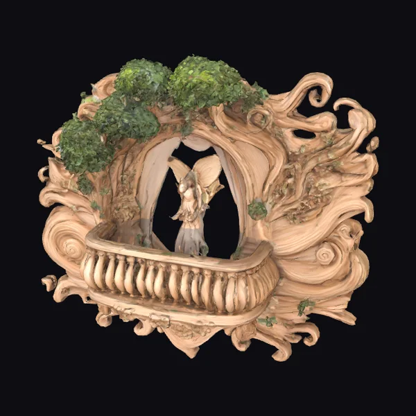 Woodland Fairy Balcony Scene