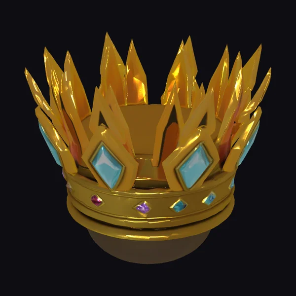 Golden Crown with Jewels