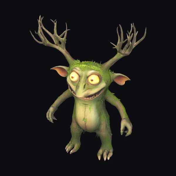 Mossy Monster with Antlers