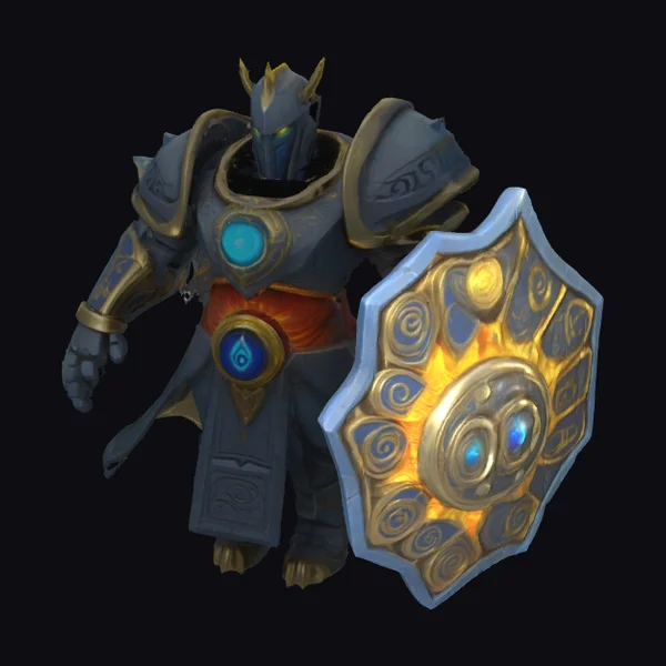 Armored Guardian with Shield