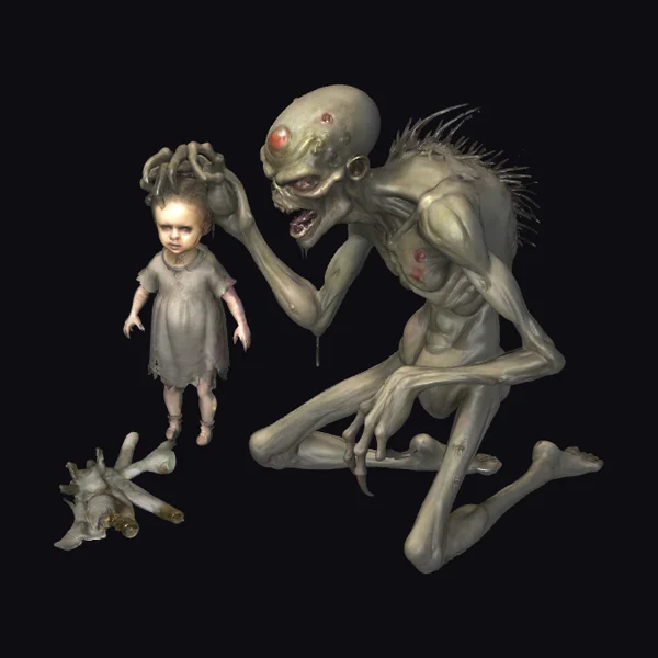 Zombie Child and Adult