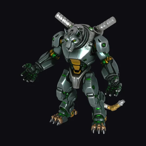 Biomechanical Lion Beast