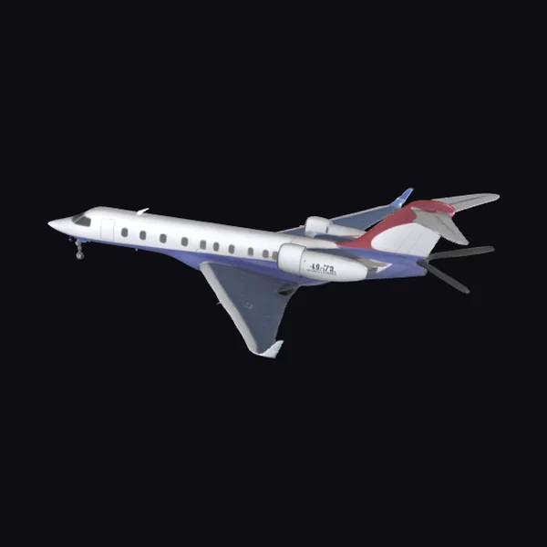 Passenger Plane with Tail Engine