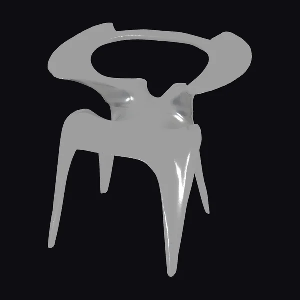 Futuristic Silver Chair