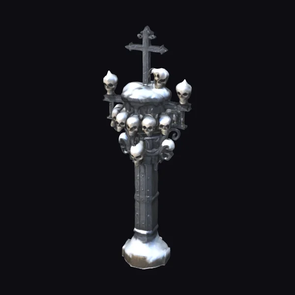 Wrought Iron Gate Post