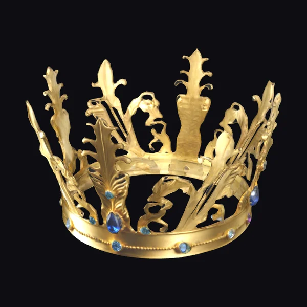 Golden Crown with Gems