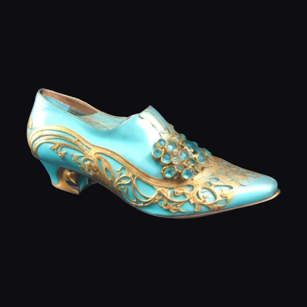 Victorian Gold Shoe