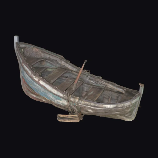 Old Wooden Fishing Boat