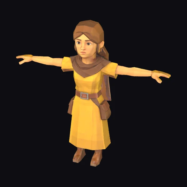 Cartoon Herbalist Woman