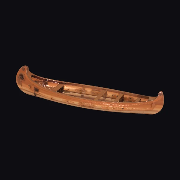 Wooden Indian Canoe