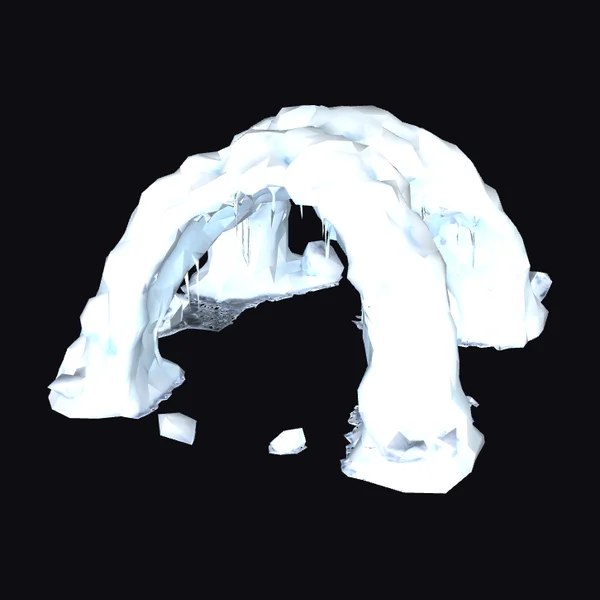 Giant Snowy Ice Arch