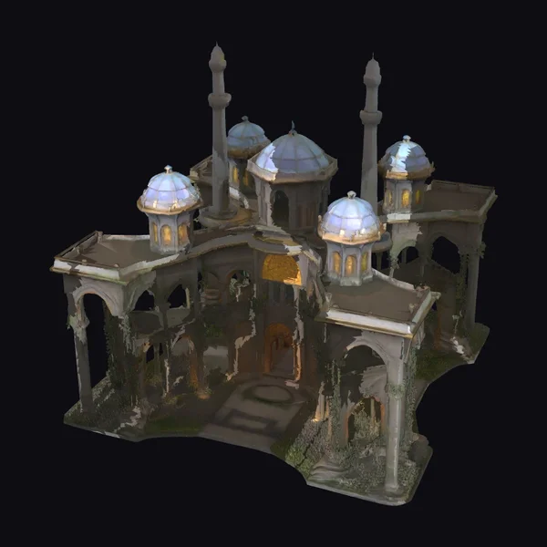 Ancient Fantasy Mosque Ruins