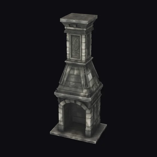 Ancient Stone Fireplace