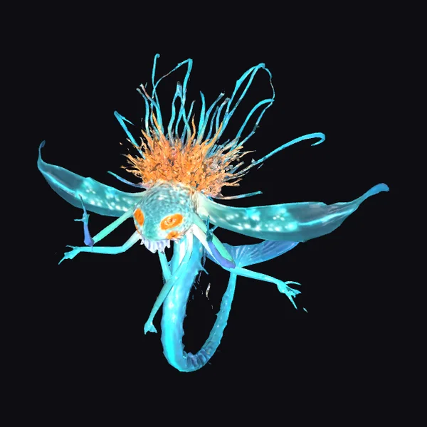 Glowing Deep Sea Creature