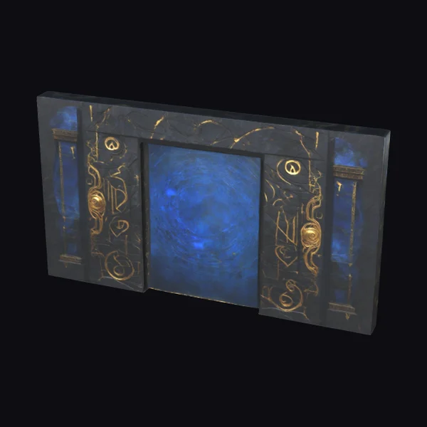 Ancient Black Marble Gateway