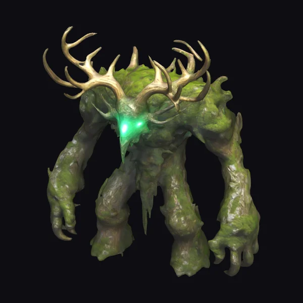 Mossy Antlered Guardian