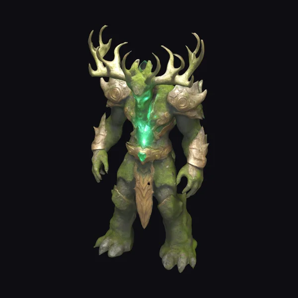 Mossy Antlered Guardian