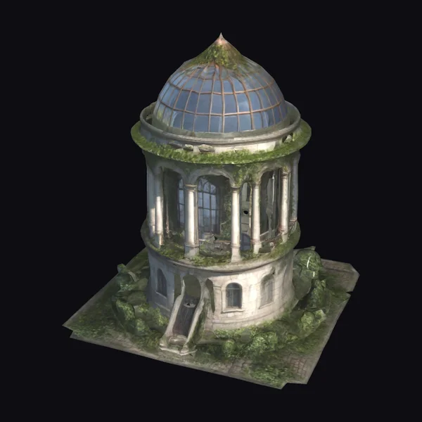 Round Classical Tower Ruin