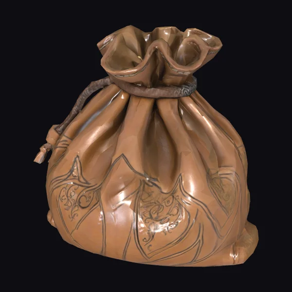 Brown Leather Money Pouch