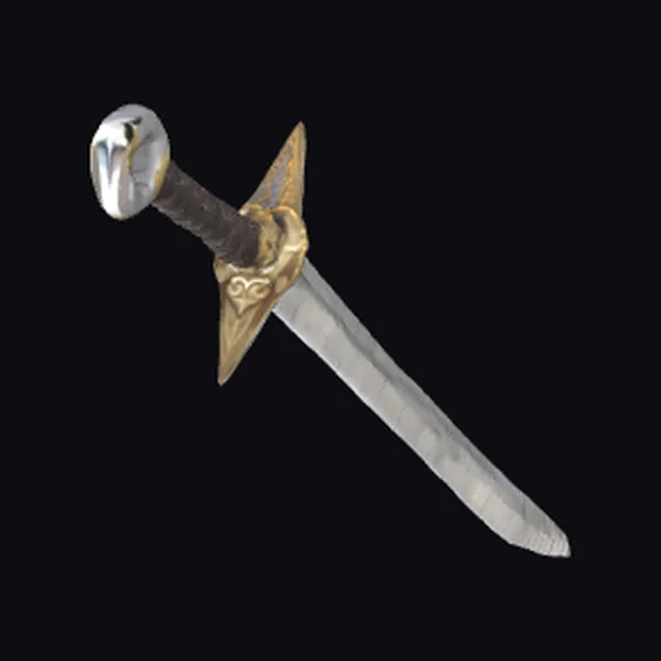 Medieval Sword with Gold Accents