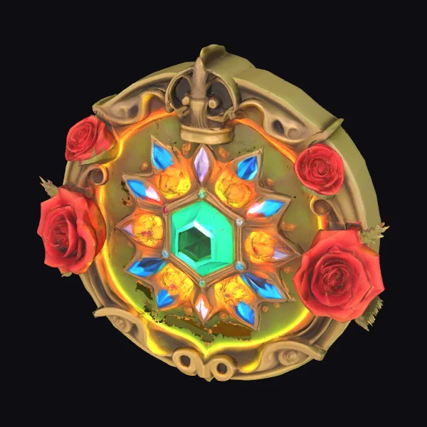 Ornate Gemstone Emblem