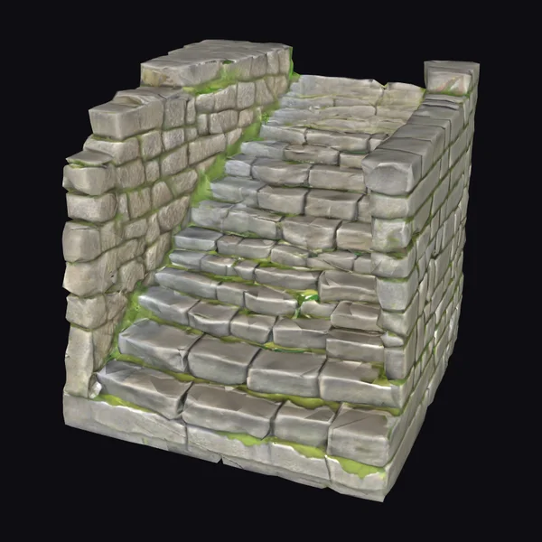 Ancient Stone Staircase Ruin