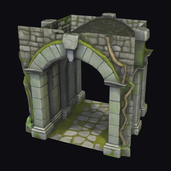 Medieval Stone Archway Ruin