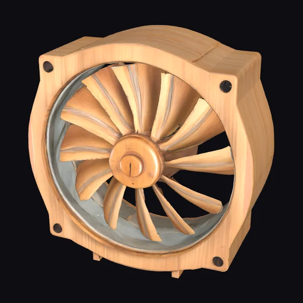 Wooden CPU Cooler Fan