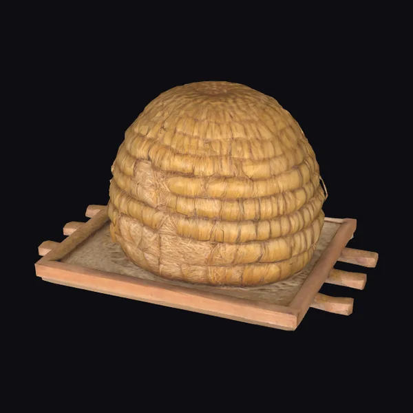 Woven Beehive on Stand