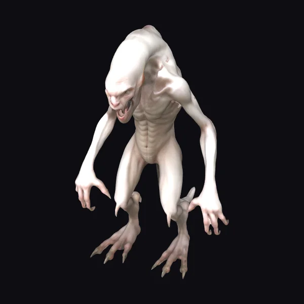 Albino Humanoid Creature