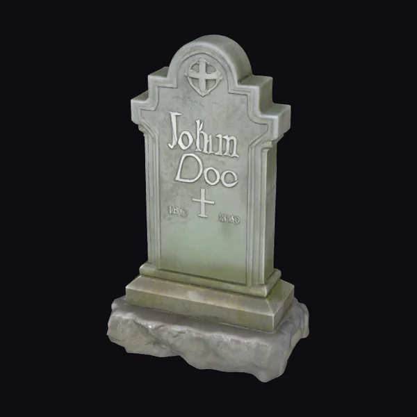 Weathered Grave Stone