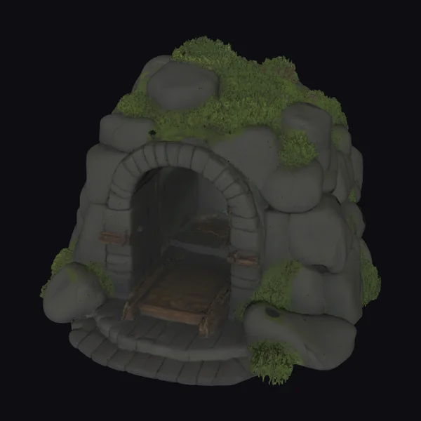 Weathered Mine Entrance