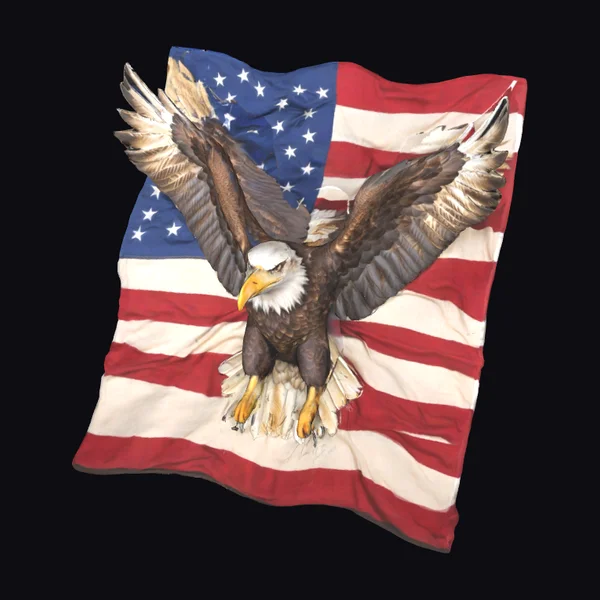 American Eagle Flag Emblem