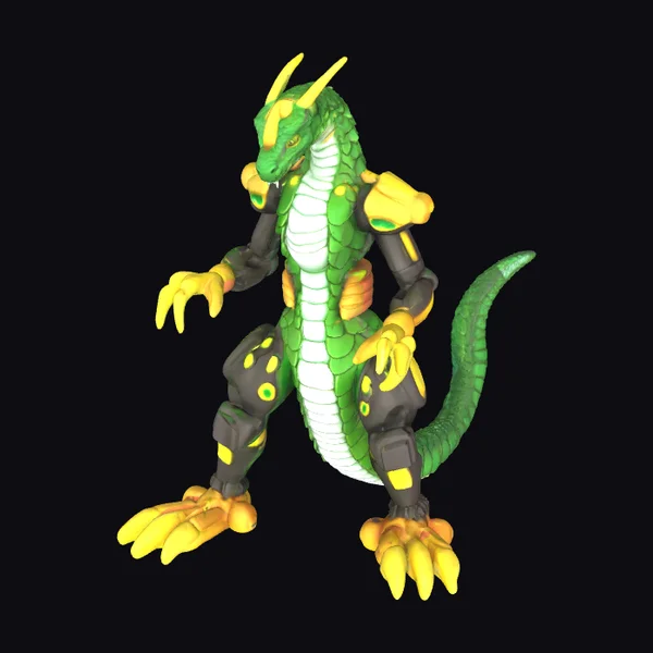 Green Dragon Robot Toy