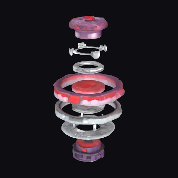 Exploded Beyblade Structure