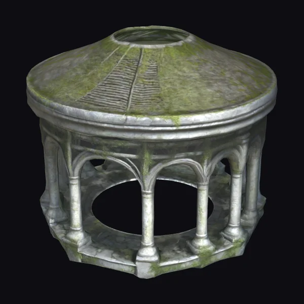 Weathered Stone Gazebo