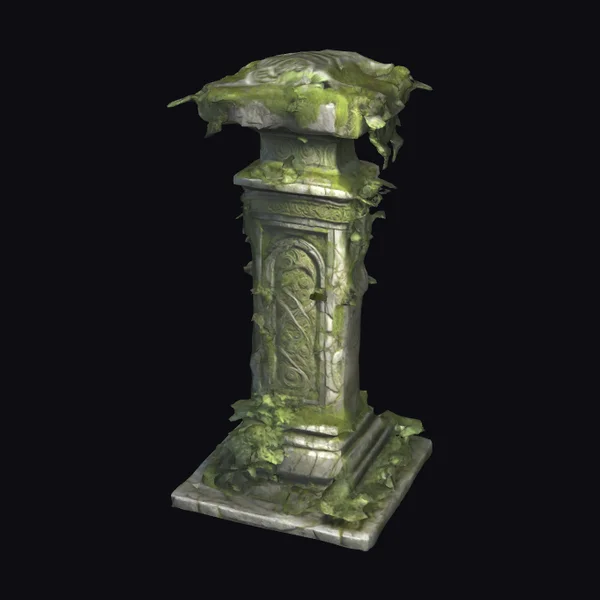 Ancient Stone Pillar Ruin