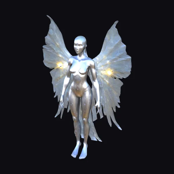 Winged Humanoid Figure