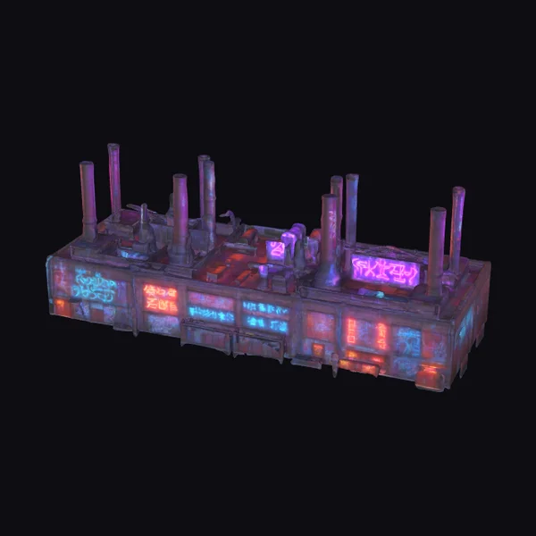 Cyberpunk Factory Exterior