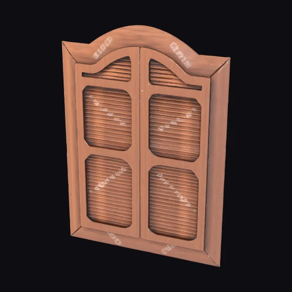 Wooden Shutter Window